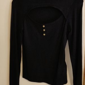 Guess mockneck keyhole sweater